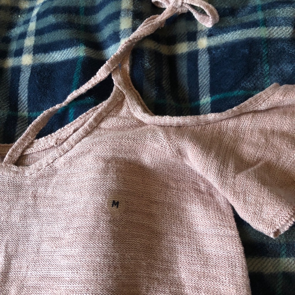 Light pink off the shoulder tee